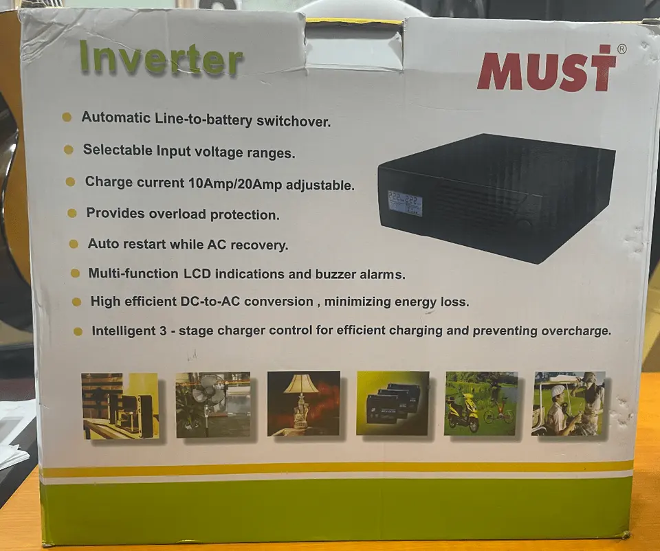 MUST Modified Sign Wave Inverter with Charger: Reliable Backup Power