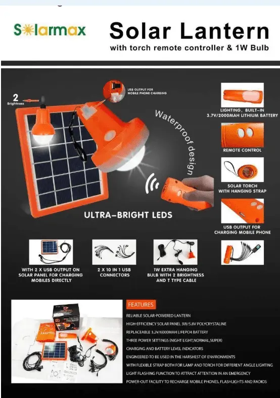 Solarmac Solar Lantern: Your All-in-One Power and Light Solution