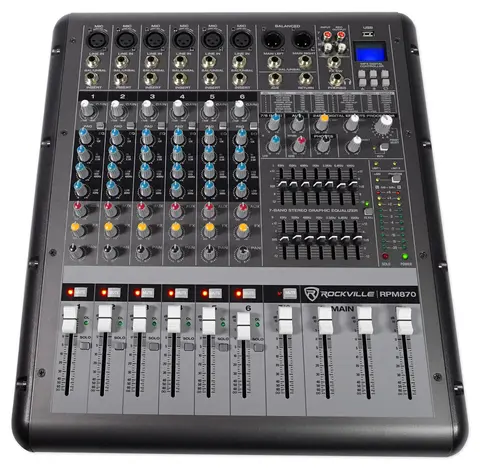 Rockville RPM870 – 8-Channel Powered Mixer