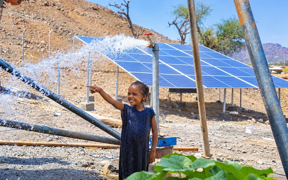 Illustrative recreation of an archived solar water station