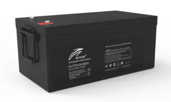 RITAR 25.6V 200Ah LiFePO4 Battery | High-Capacity Solar & RV Battery