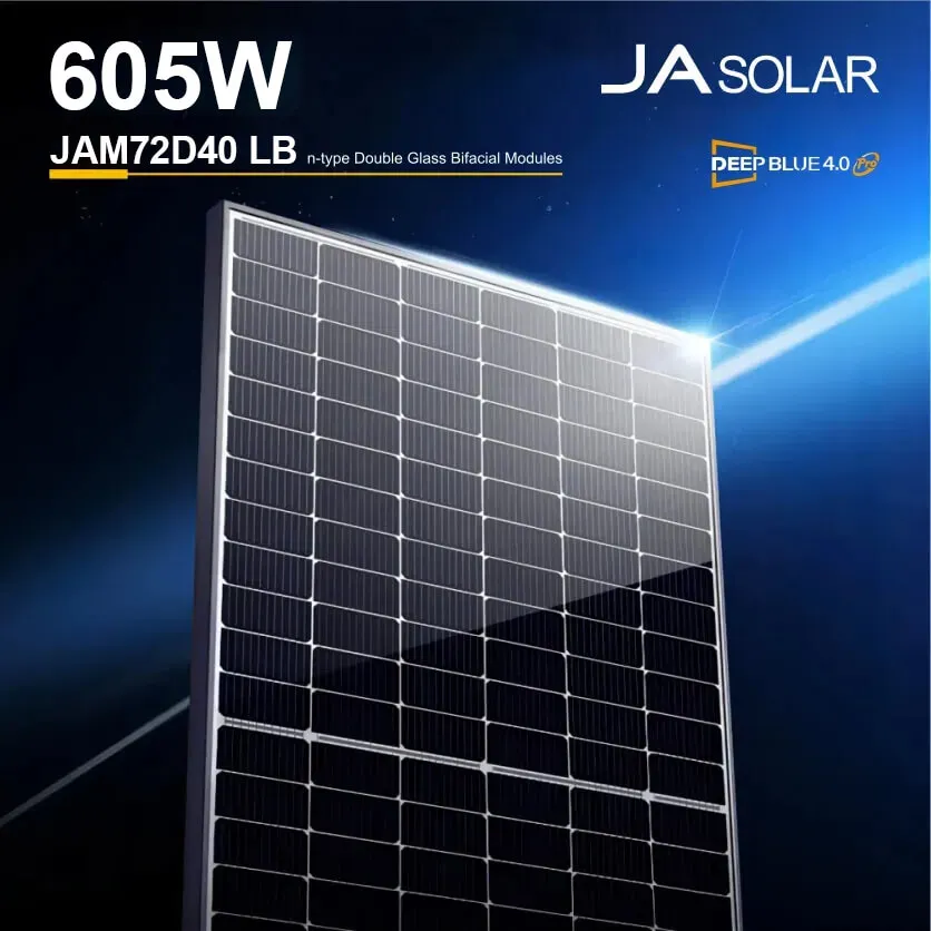 JA Solar 605W N-Type Bifacial Panel